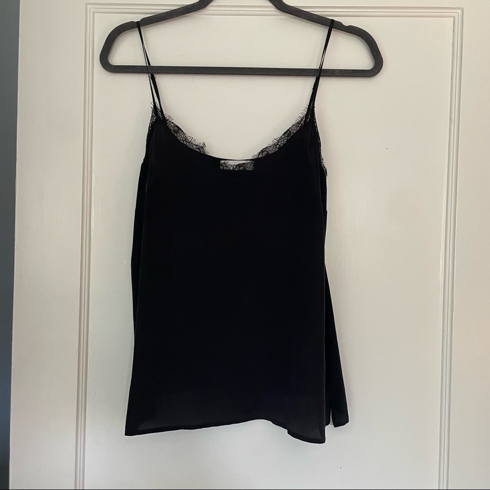 Anine Bing Silk and Lace Cami